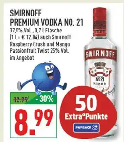 Marktkauf Smirnoff premium vodka no. 21 Angebot