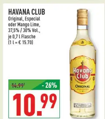 Marktkauf Havana club original Angebot