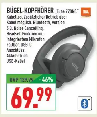 Marktkauf Jbl bügel-kopfhörer tune 770nc Angebot