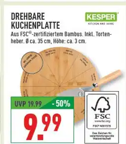 Marktkauf Kesper drehbare kuchenplatte Angebot