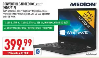 Marktkauf Medion convertible-notebook e3223 Angebot