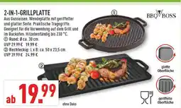 Marktkauf Bbq boss 2-in-1-grillplatte Angebot