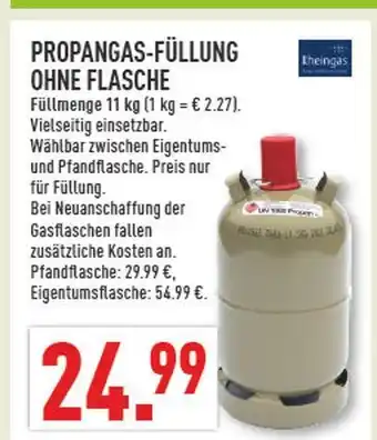 Marktkauf Theingas propangas-füllung ohne flasche Angebot