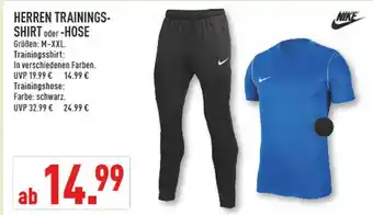 Marktkauf Nike herren trainings-shirt oder -hose Angebot