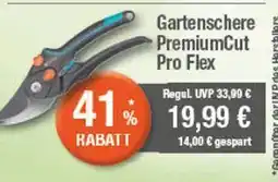 Marktkauf Gartenschere premiumcut pro flex Angebot