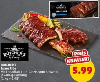 PENNY BUTCHER'S Spare Ribs Angebot