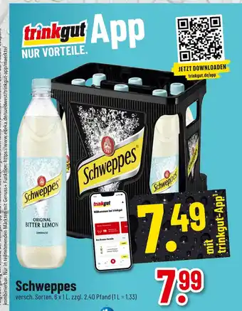 trinkgut Schweppes original bitter lemon Angebot