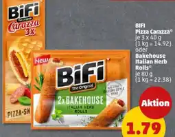 PENNY BIFI Pizza Carazza oder Bakehouse Italian Herb Rolls Angebot