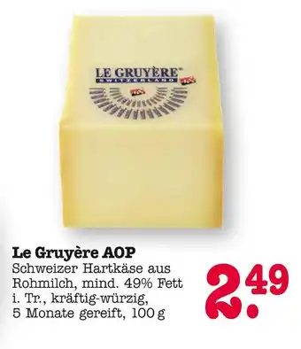 E-Center Le gruyère aop Angebot