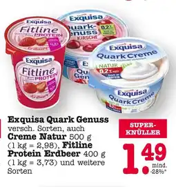 E-Center Exquisa quark genuss oder quark creme Angebot