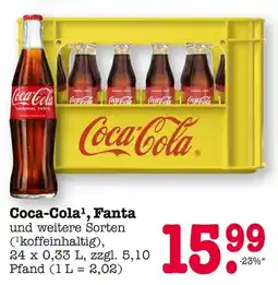 E-Center Coca-cola coca-cola, fanta Angebot