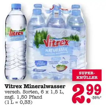 E-Center Vitrex mineralwasser Angebot