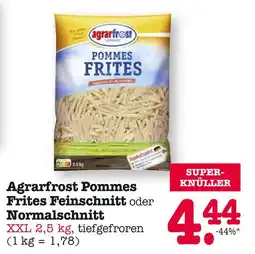 E-Center Agrarfrost pommes frites feinschnitt oder normalschnitt Angebot