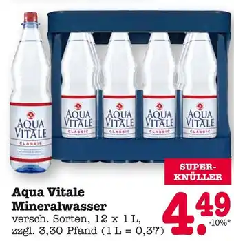 E-Center Classic aqua vitale mineralwasser Angebot