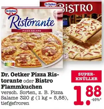 E-Center Dr. oetker pizza ristorante oder bistro flammkuchen Angebot