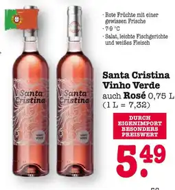 E-Center Santa cristina vinho verde auch rosé Angebot