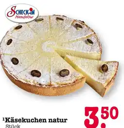 E-Center Scheck-in manufaktur käsekuchen natur Angebot