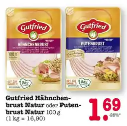 E-Center Gutfried hähnchenbrust natur oder putenbrust natur Angebot