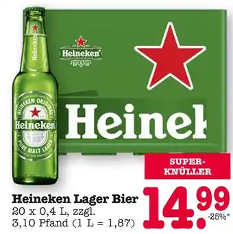 E-Center Heineken heineken lager bier Angebot