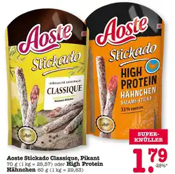 E-Center Aoste stickado classique, pikant oder high protein hähnchen Angebot