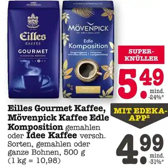 E-Center Eilles, mövenpick gourmet kaffee, edle komposition Angebot