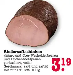 E-Center Rindersaftschinken Angebot