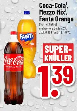 trinkgut Coca-cola, mezzo mix, fanta orange coca-cola, mezzo mix, fanta orange Angebot