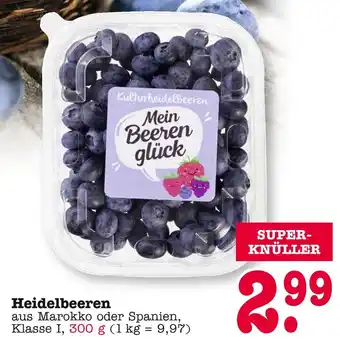 E-Center Mein beeren glück heidelbeeren Angebot