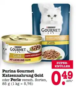 E-Center Purina gourmet katzennahrung gold oder perle Angebot