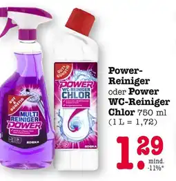 E-Center Edeka power-reiniger oder power wc-reiniger chlor Angebot