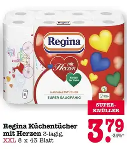 E-Center Regina küchentücher mit herzen Angebot