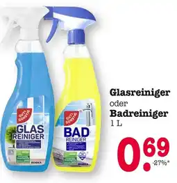 E-Center Gut & günstig glasreiniger oder badreiniger Angebot