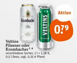 tegut Veltins pilsener oder krombacher Angebot