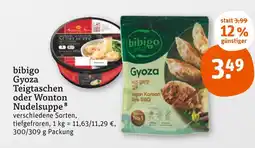 tegut Bibigo gyoza teigtaschen oder wonton nudelsuppe Angebot