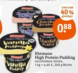 tegut Ehrmann high protein pudding Angebot