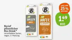 tegut Berief pflanzlicher bio-drink Angebot