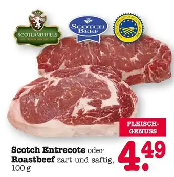 E-Center Scotland hills scotch entrecote oder roastbeef Angebot