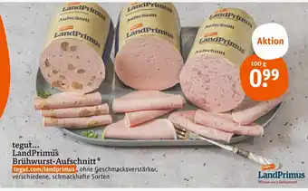 tegut Landprimus brühwurst-aufschnitt Angebot