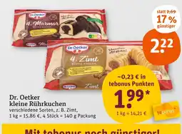 tegut Dr. oetker kleine rührkuchen Angebot