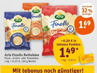 tegut Arla finello reibekäse Angebot