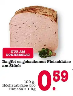 E-Center Gebackenen fleischkäse am stück Angebot