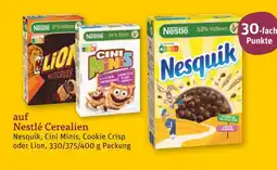 tegut Nestlé nesquik, cini minis, cookie crisp oder lion Angebot