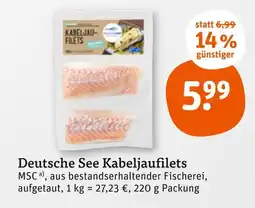 tegut Deutsche see kabeljaufilets Angebot