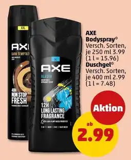 PENNY Axe bodyspray oder duschgel Angebot