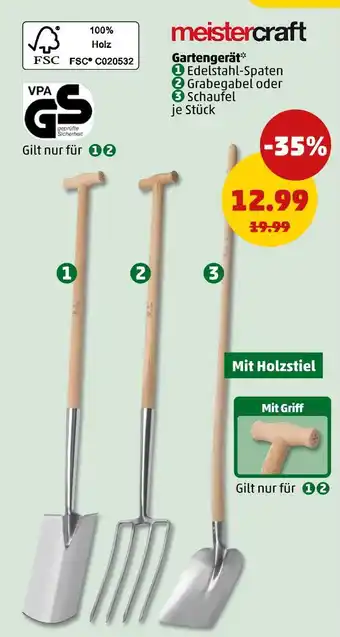 PENNY Meistercraft gartengerät Angebot