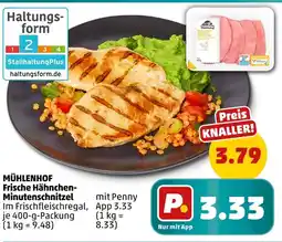 PENNY Mühlenhof frische hähnchen-minutenschnitzel Angebot