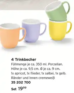 Tchibo 4 trinkbecher Angebot