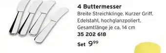 Tchibo 4 buttermesser Angebot