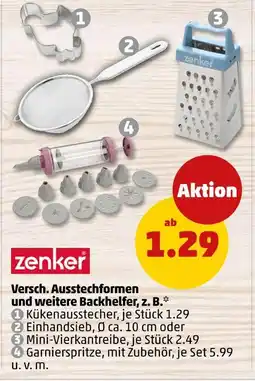 PENNY Zenker versch. ausstechformen und weitere backhelfer Angebot