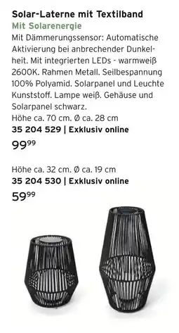 Tchibo Solar-laterne mit textilband Angebot